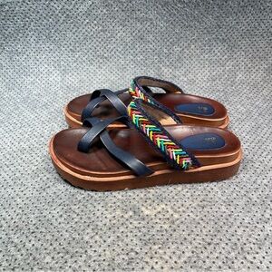 Brisk Platform Leather Sandals Size 8 US 39 UK Women’s